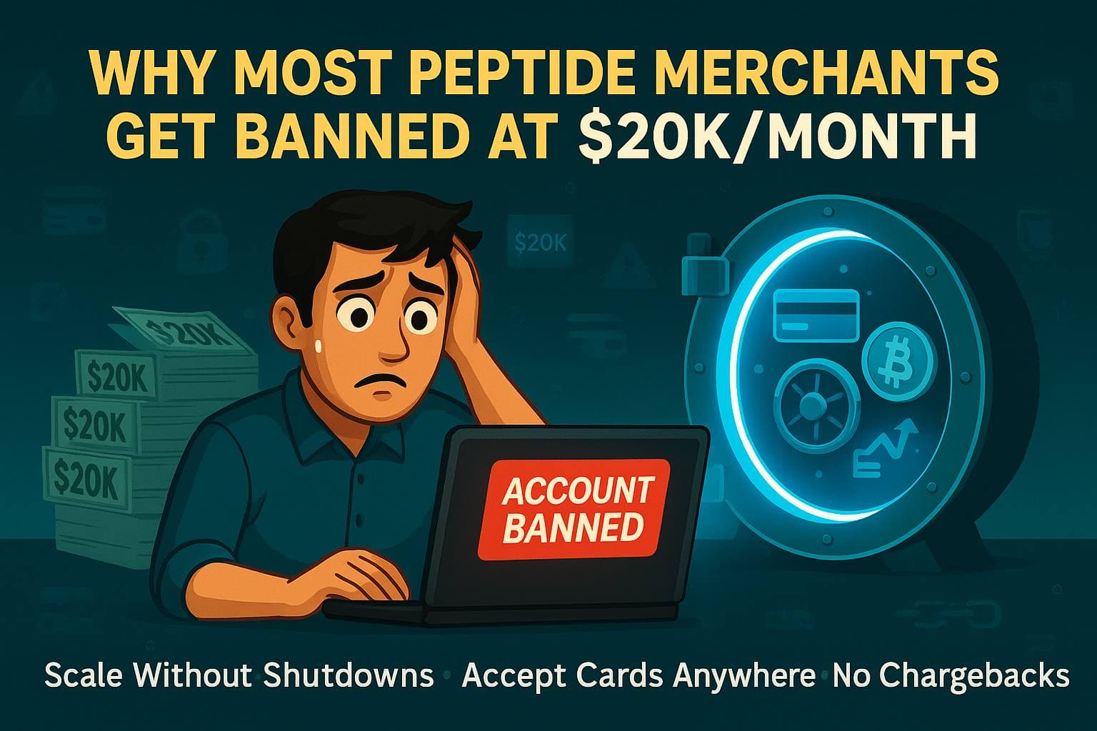 Why Most Peptide Merchants Get Banned at $20K/month And How to Scale Past It